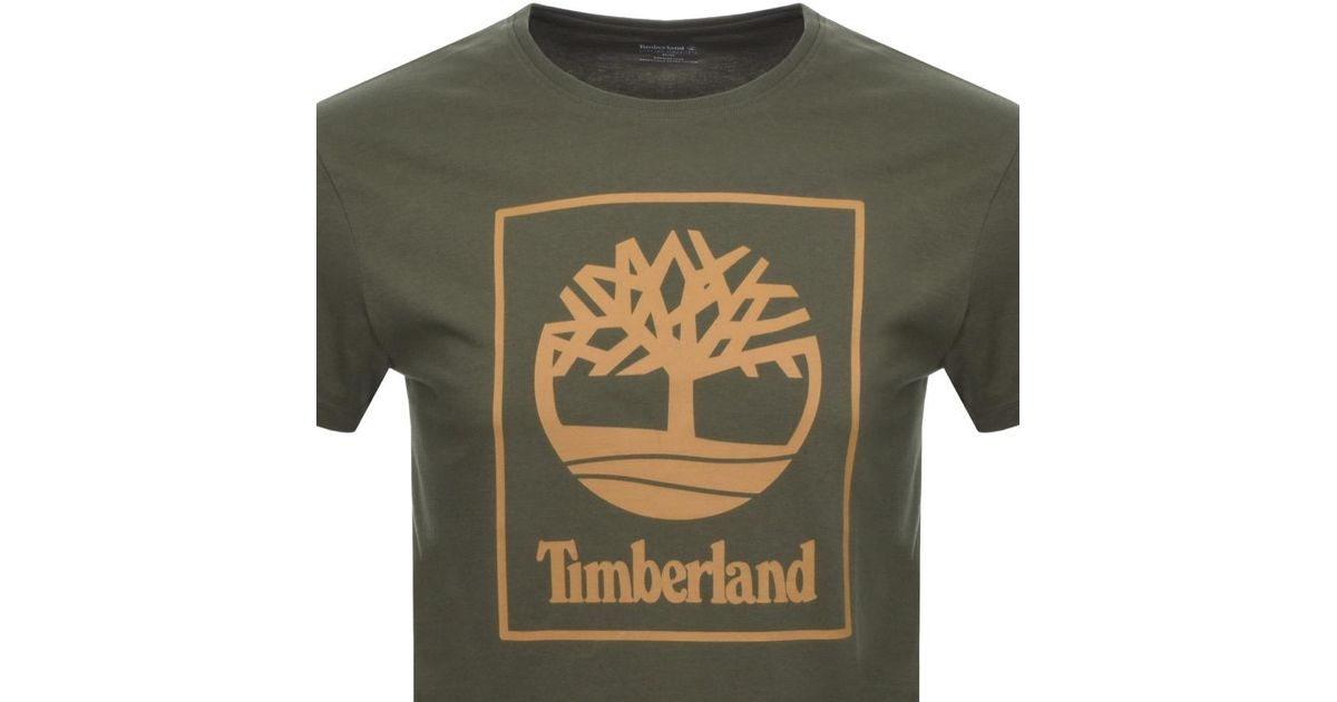 timberland logo t shirt