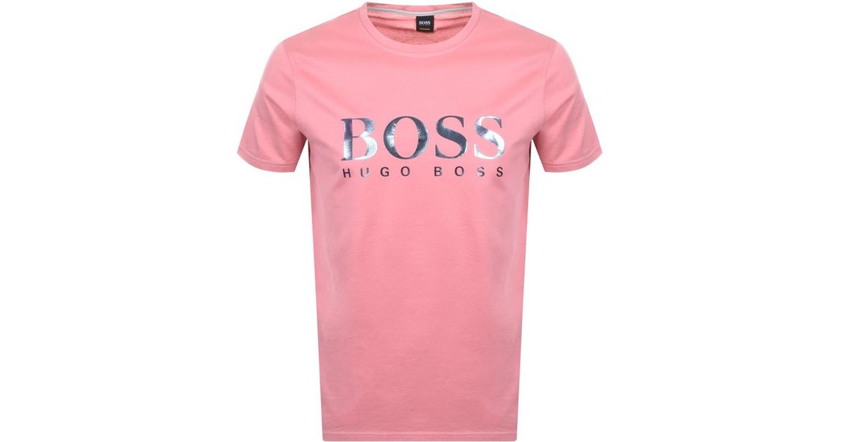 hugo boss pink shirt 