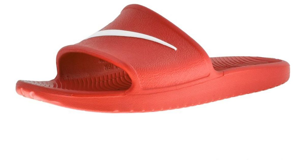 nike kawa shower red