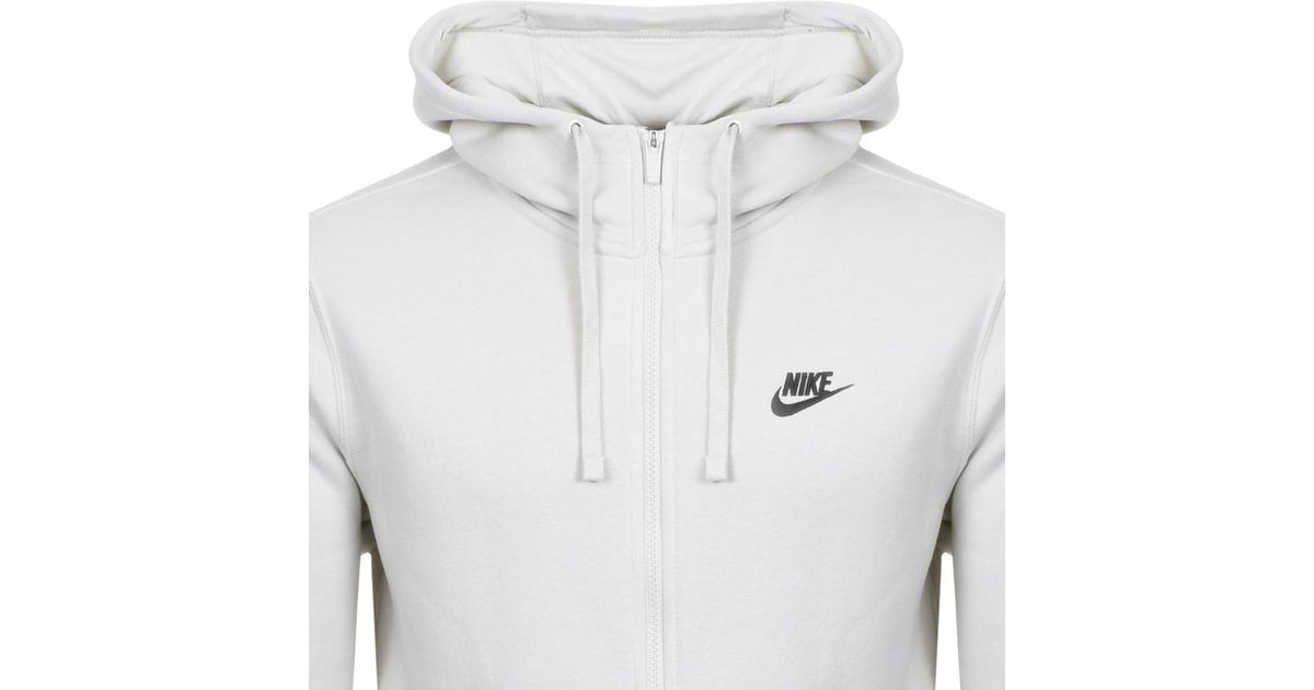 cream zip hoodie