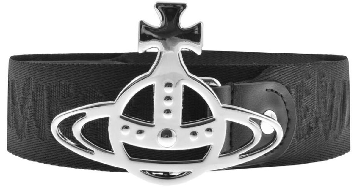 Vivienne Westwood Orb Webbing Belt in Black for Men | Lyst