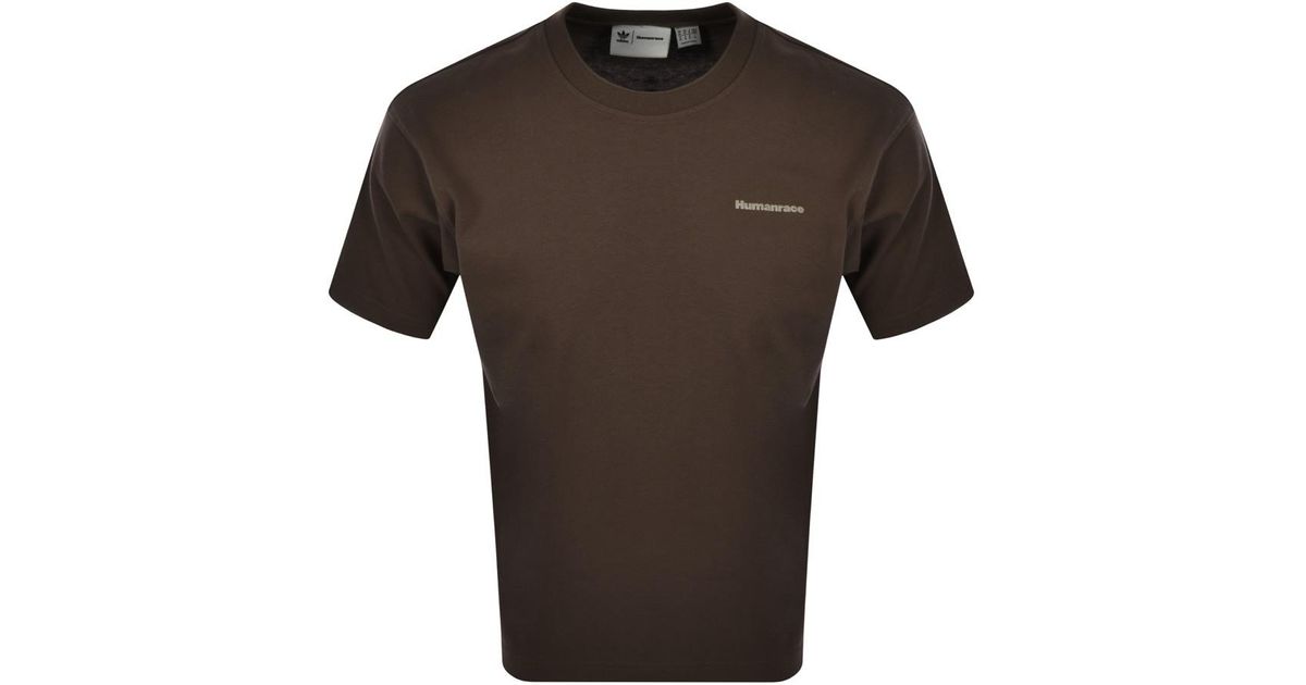 adidas Originals Cotton Adidas X Pharrell Williams Humanrace T Shirt in  Brown for Men | Lyst