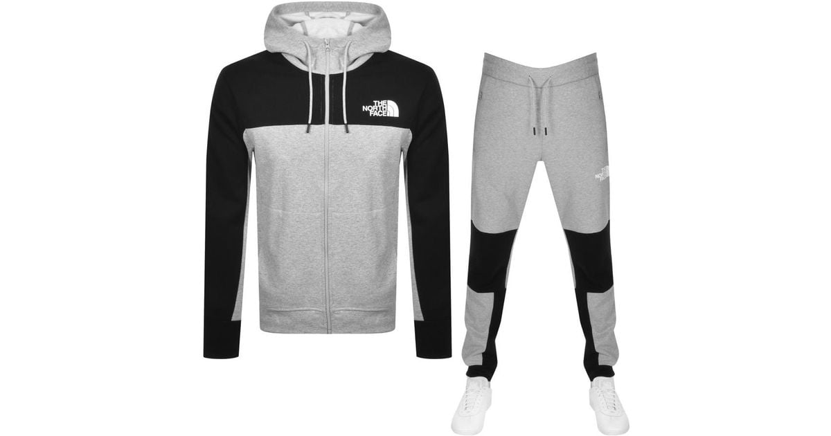 the north face himalayan tracksuit grey