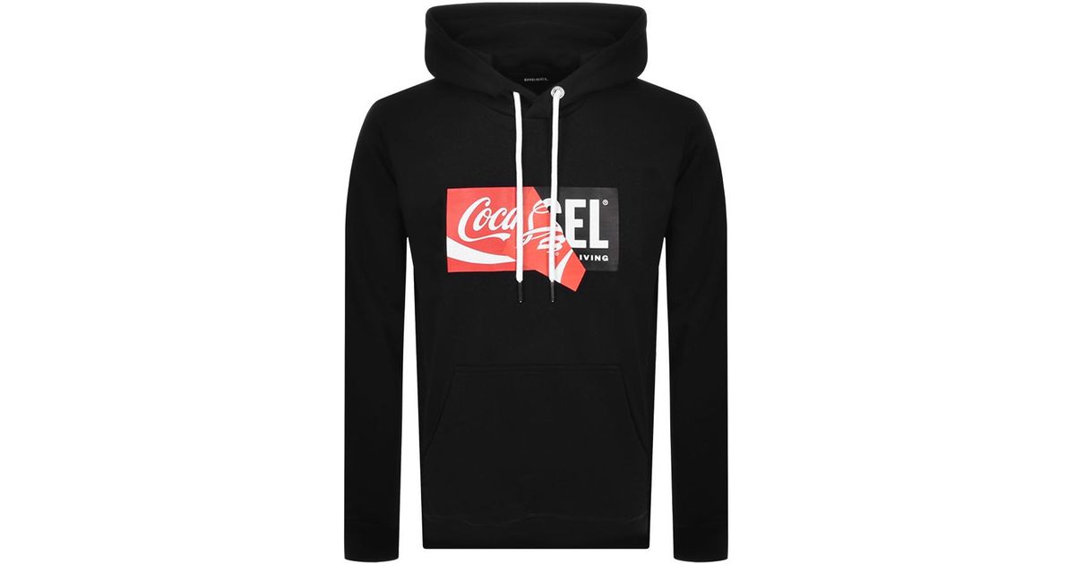 DIESEL Cotton X Coca Cola Recollection Hoodie in Black for Men - Lyst