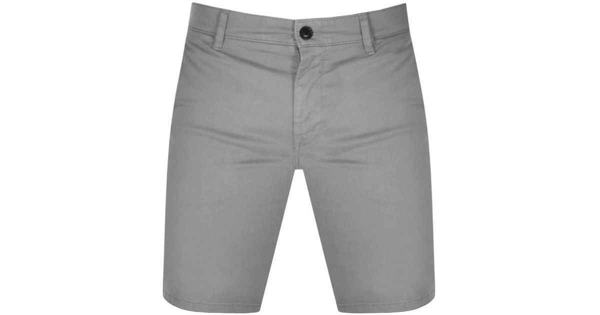 boss schino shorts grey