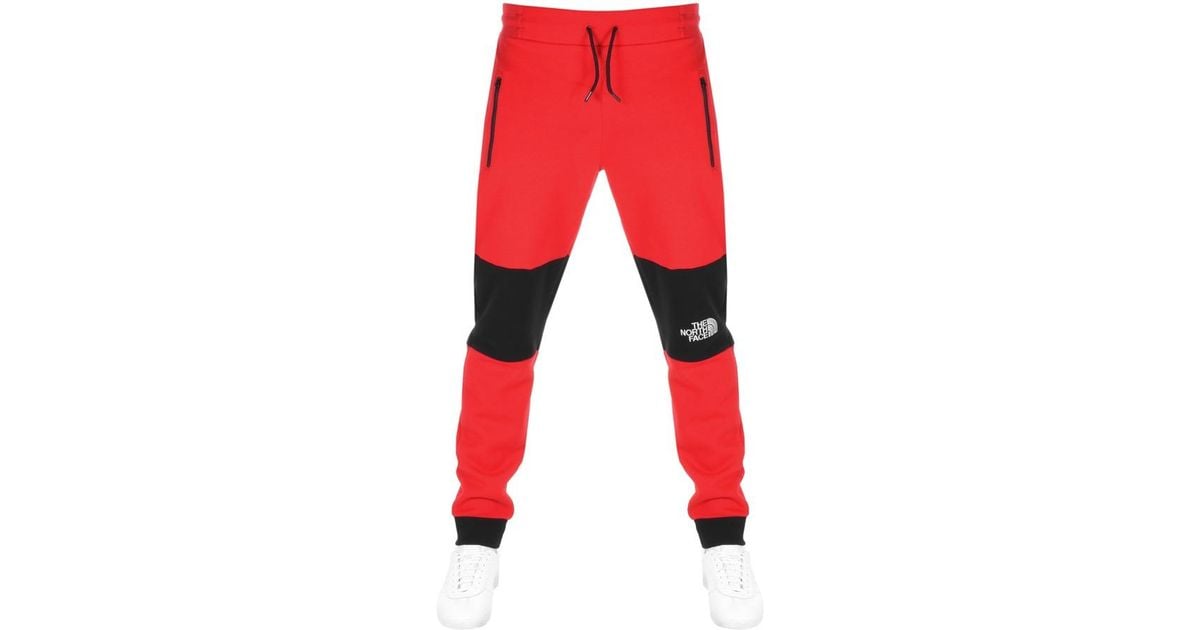 north face red tracksuit