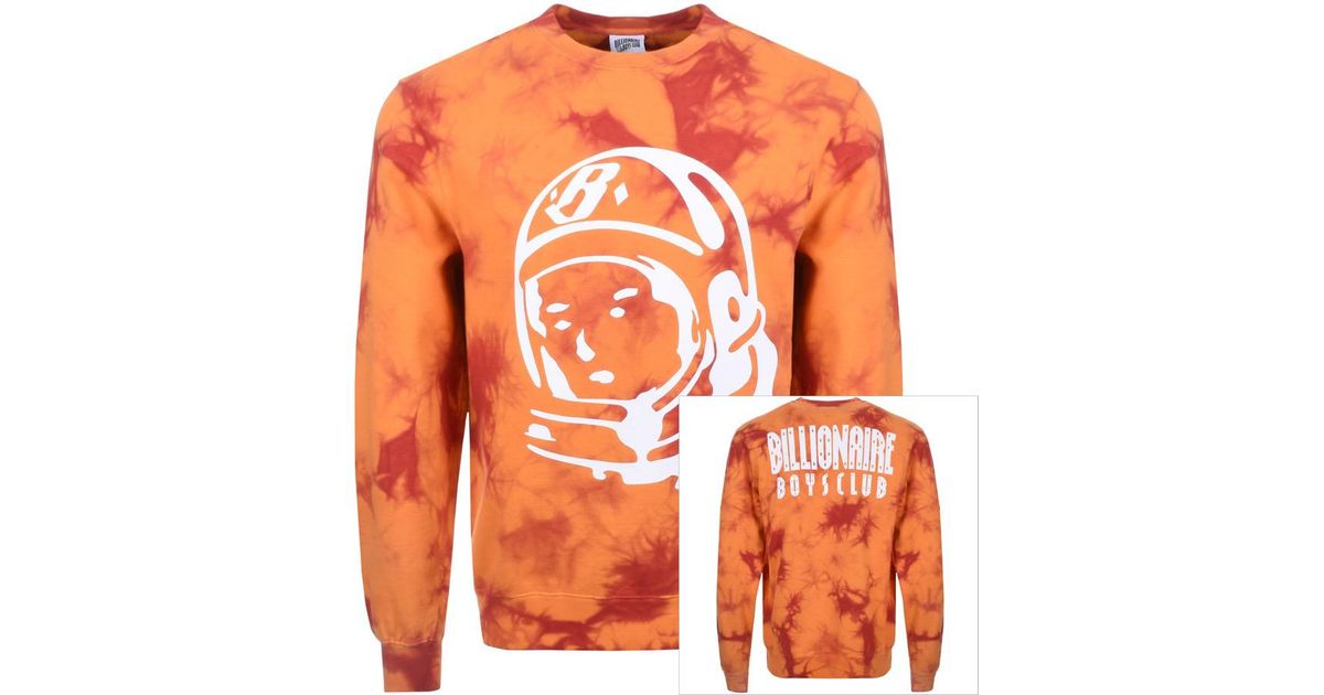 BBCICECREAM Billionaire Boys Club Bleached Sweatshirt Orange for Men | Lyst  UK
