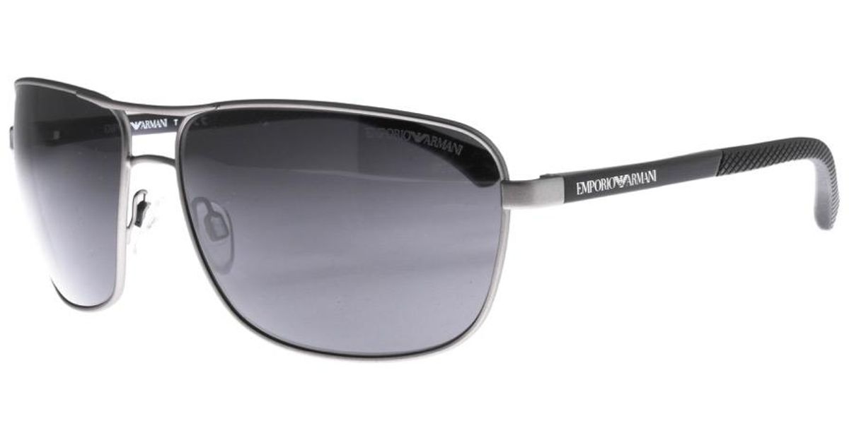 Armani Rubber Emporio Ea2033 Sunglasses in Black for Men | Lyst