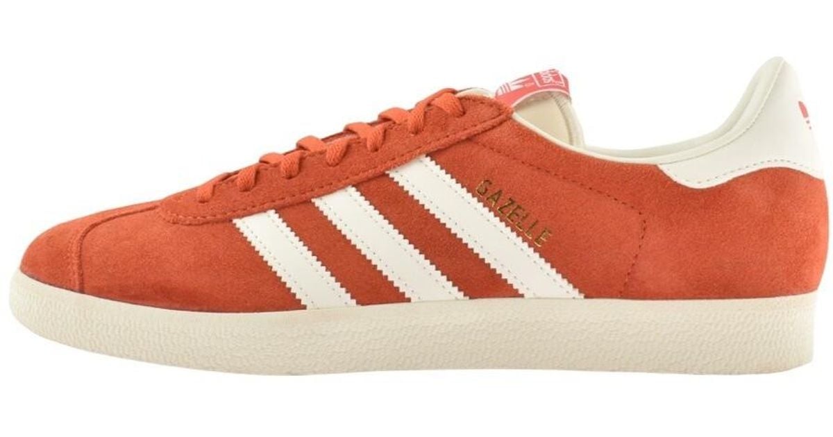 adidas gazelle trainers orange