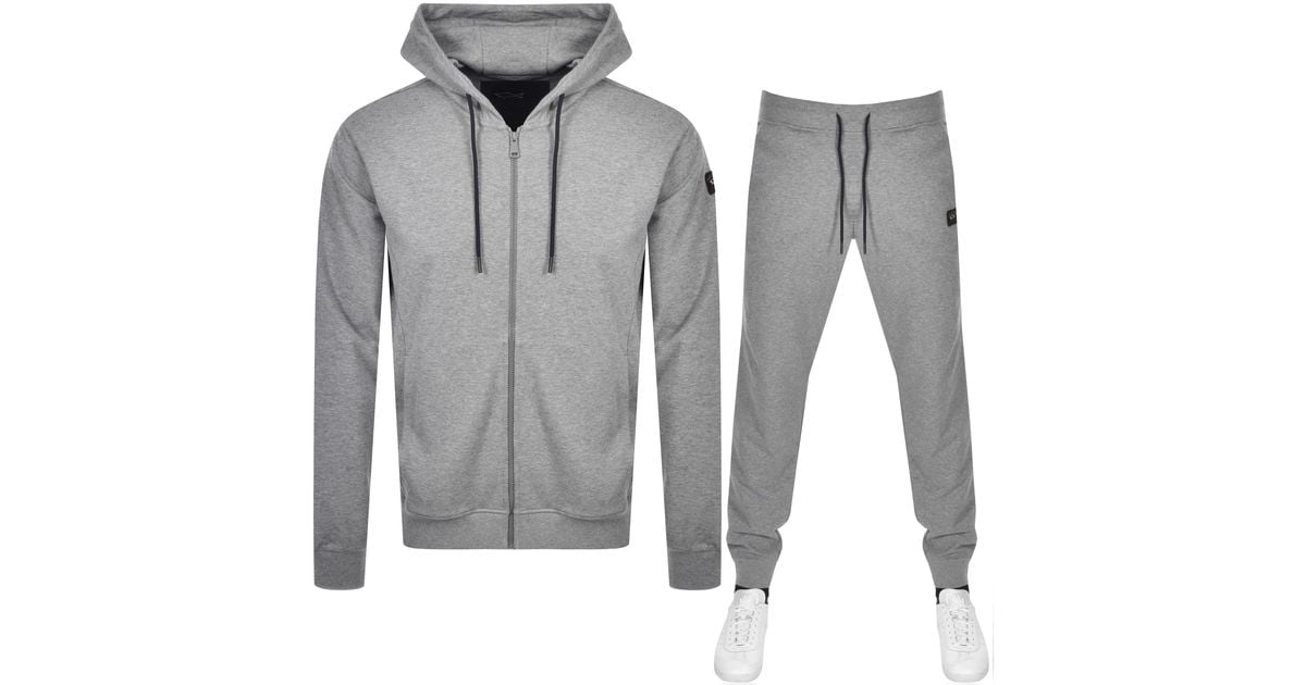 grey paul and shark joggers