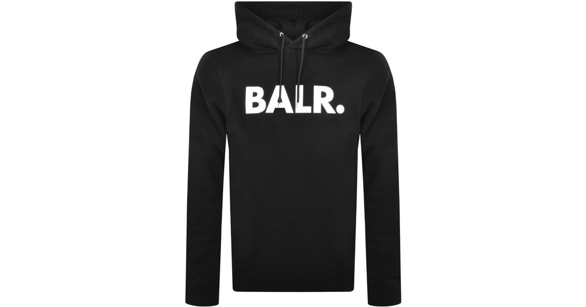 BALR Cotton Olaf Logo Hoodie in Black for Men | Lyst
