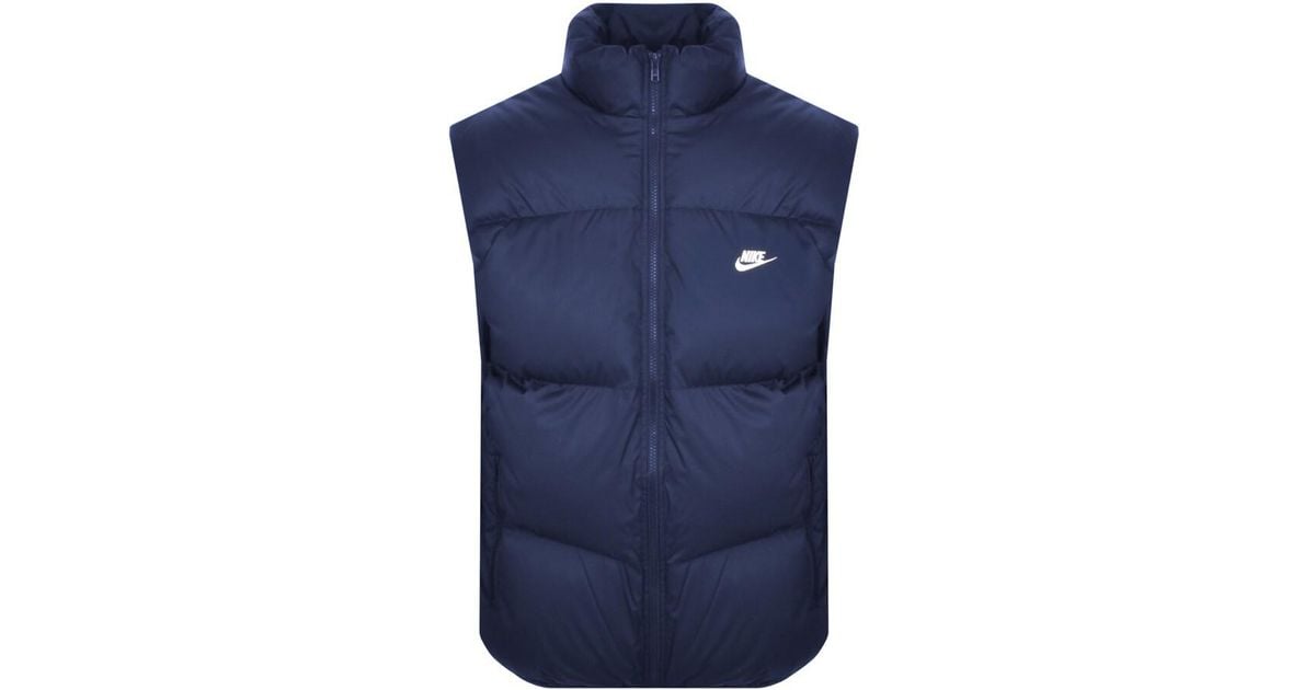 navy nike body warmer