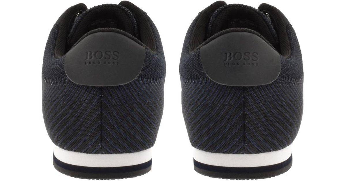 boss athleisure maze low top knit trainers