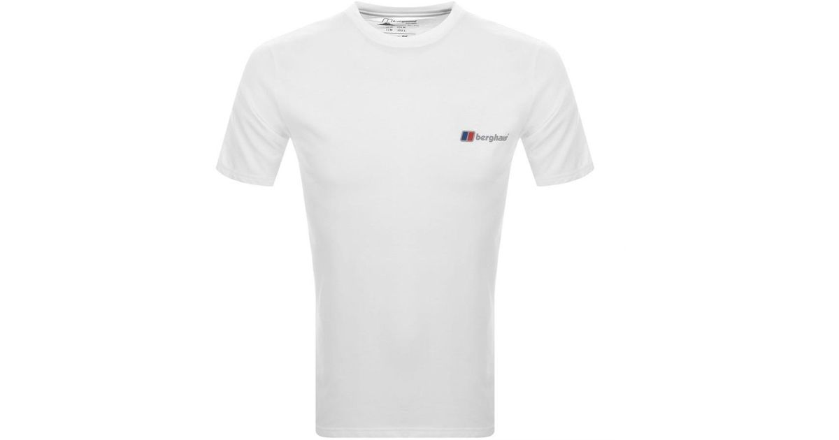 Berghaus Cotton Organic Clas Logo T Shirt in White for Men | Lyst