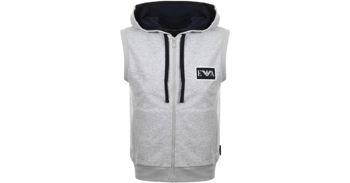 armani sleeveless hoodie