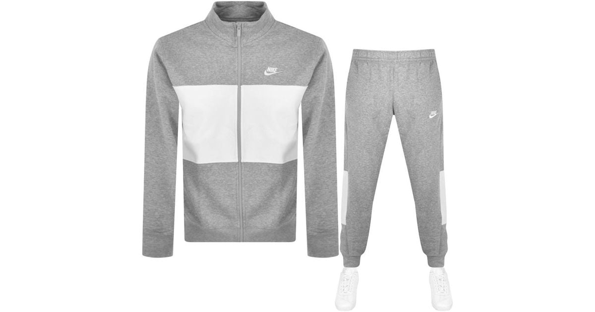 Nike Panel Tracksuit in Grey for Men Lyst UK