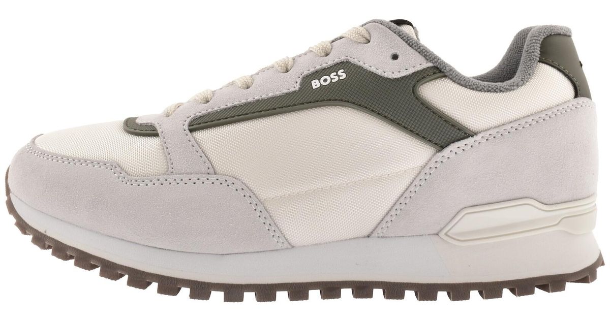 BOSS BUSINESS Boss Parkour L Runner Trainers in White for Men | Lyst