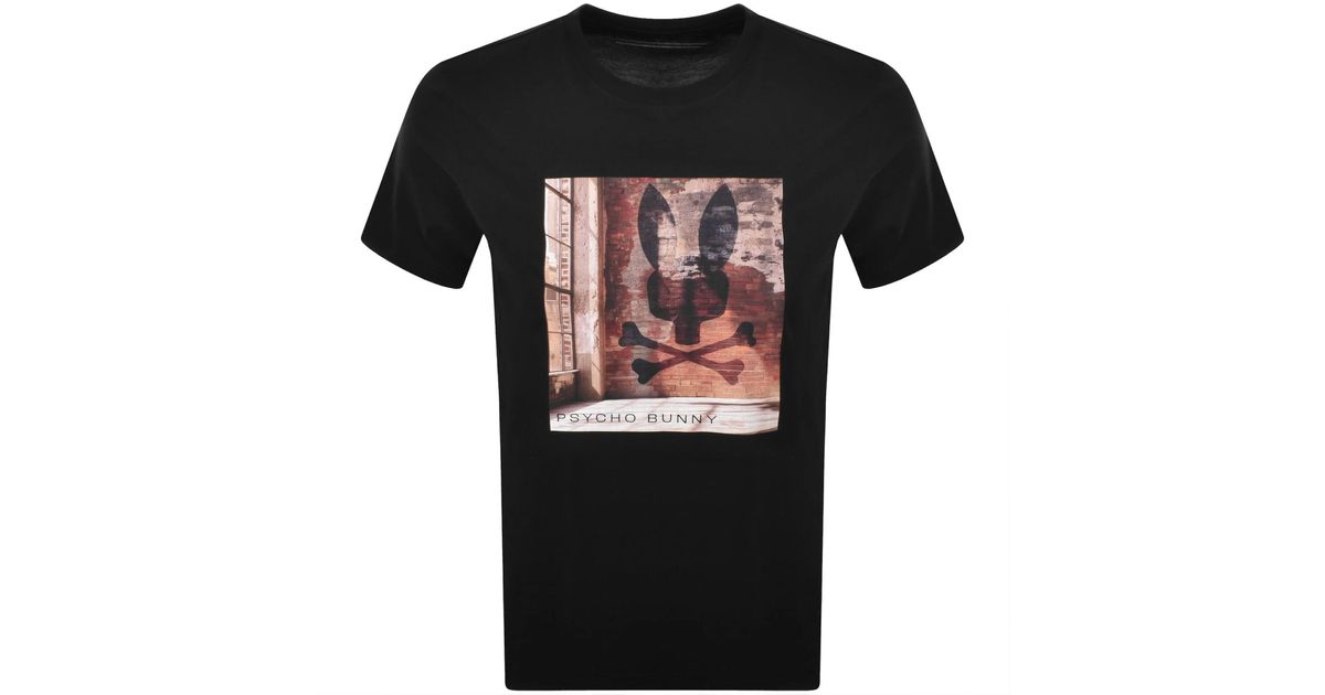 Psycho Bunny Nev Graphic T-Shirt - Black main image 1