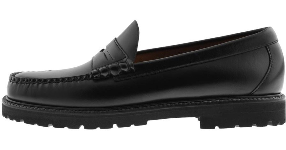 G.H. Bass & Co. Weejun 90 Larson Leather Loafers in Black for Men | Lyst