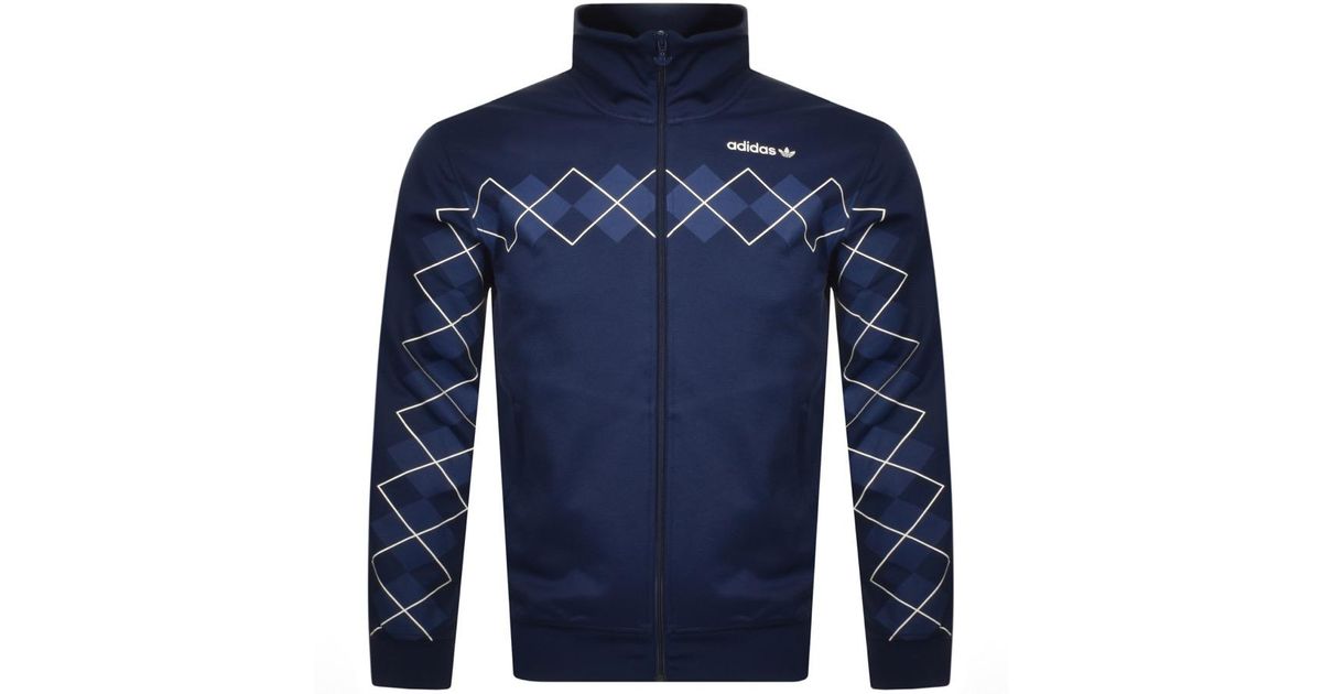 adidas argyle track top