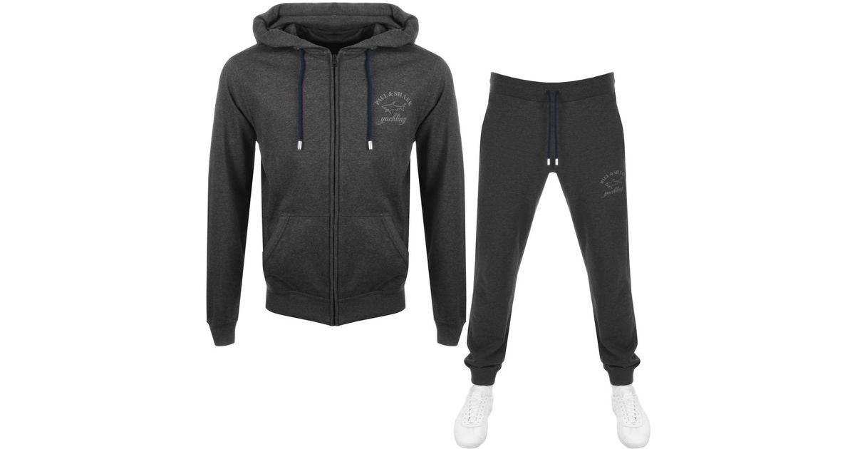 paul and shark grey tracksuit