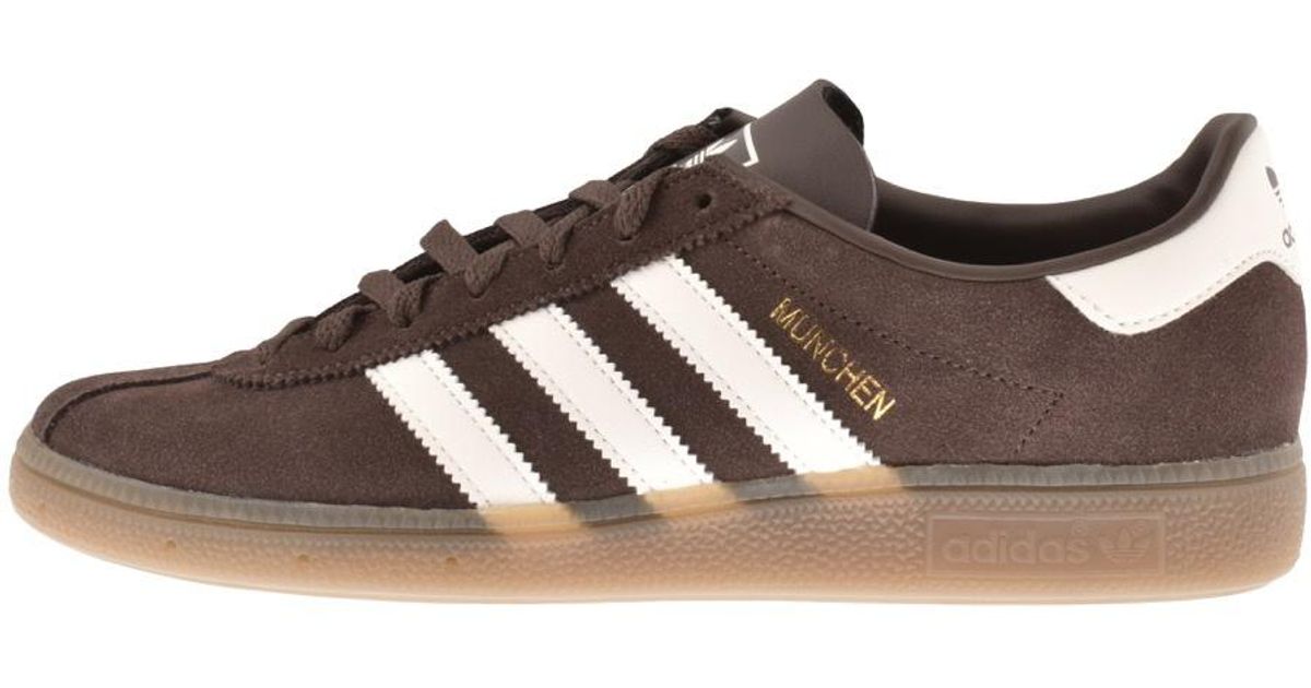 adidas originals munchen trainers brown