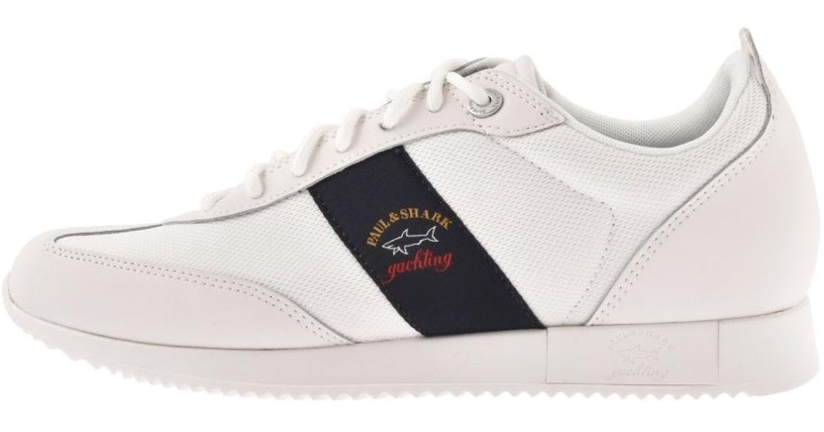 paul and shark black trainers