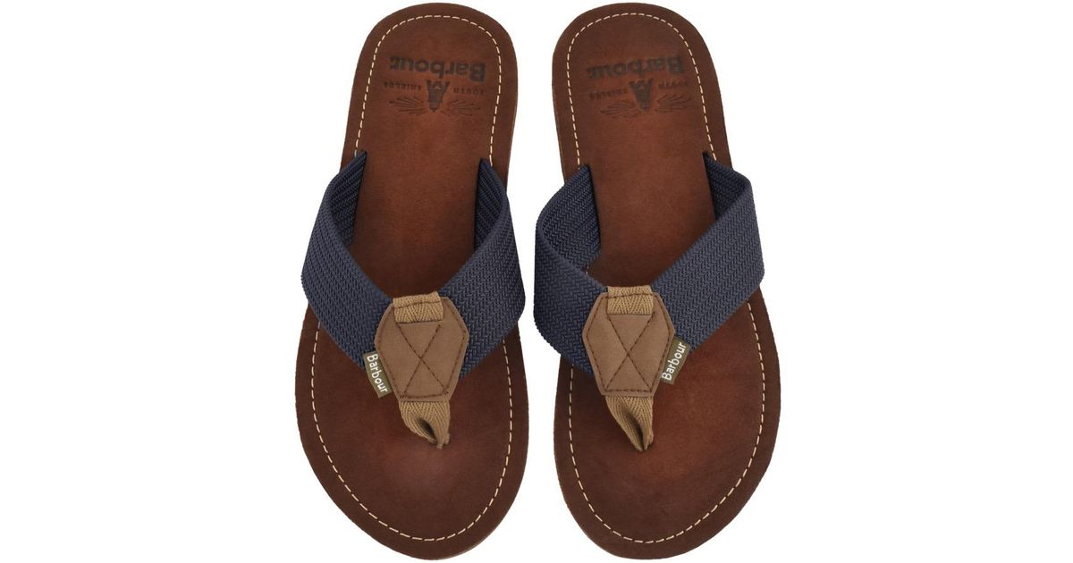 barbour toeman flip flops