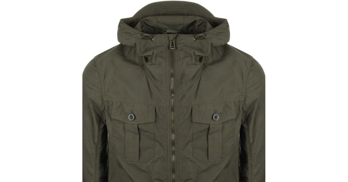 Belstaff Leather Whitstone Jacket Green for Men - Lyst
