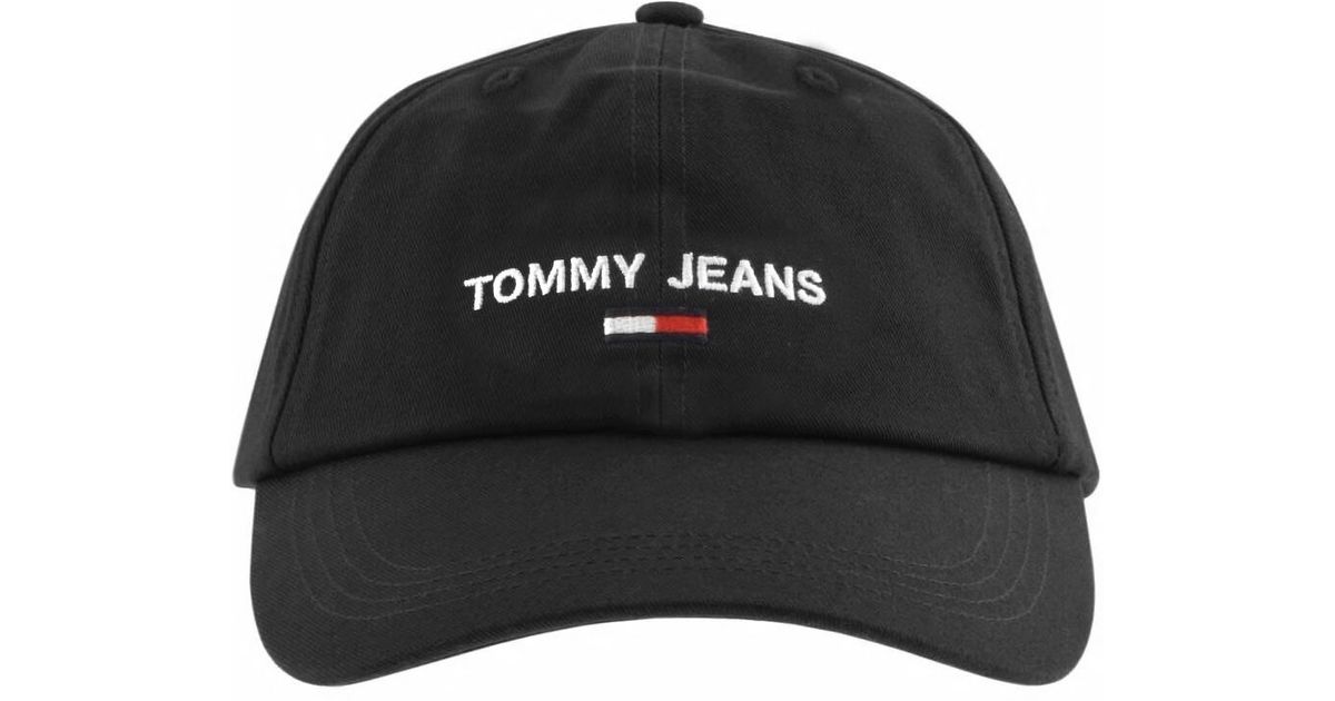 Tommy Hilfiger Denim Logo Baseball Cap in Black for Men Lyst