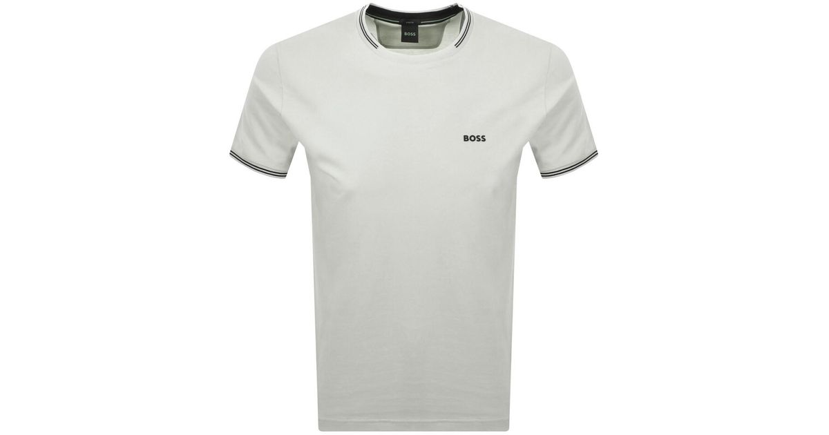 BOSS Boss Taul T Shirt Light in Gray for Men | Lyst