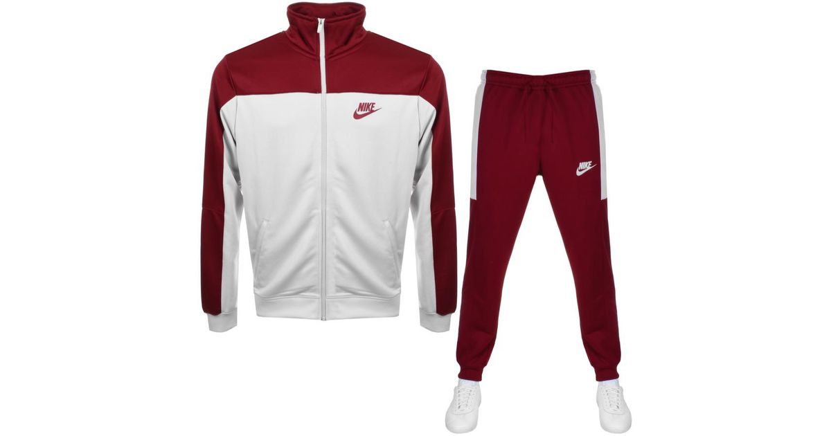 Nike Synthetic Tracksuit Red for Men - Lyst