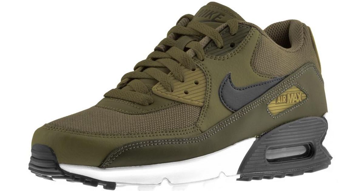 Nike Air Max 90 Essential Trainers Khaki in Green for Men | Lyst UK