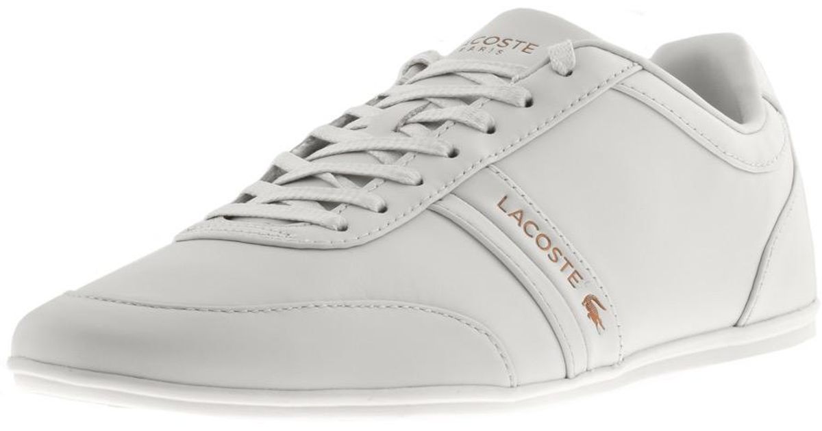 Lacoste Leather Storda Trainers White 