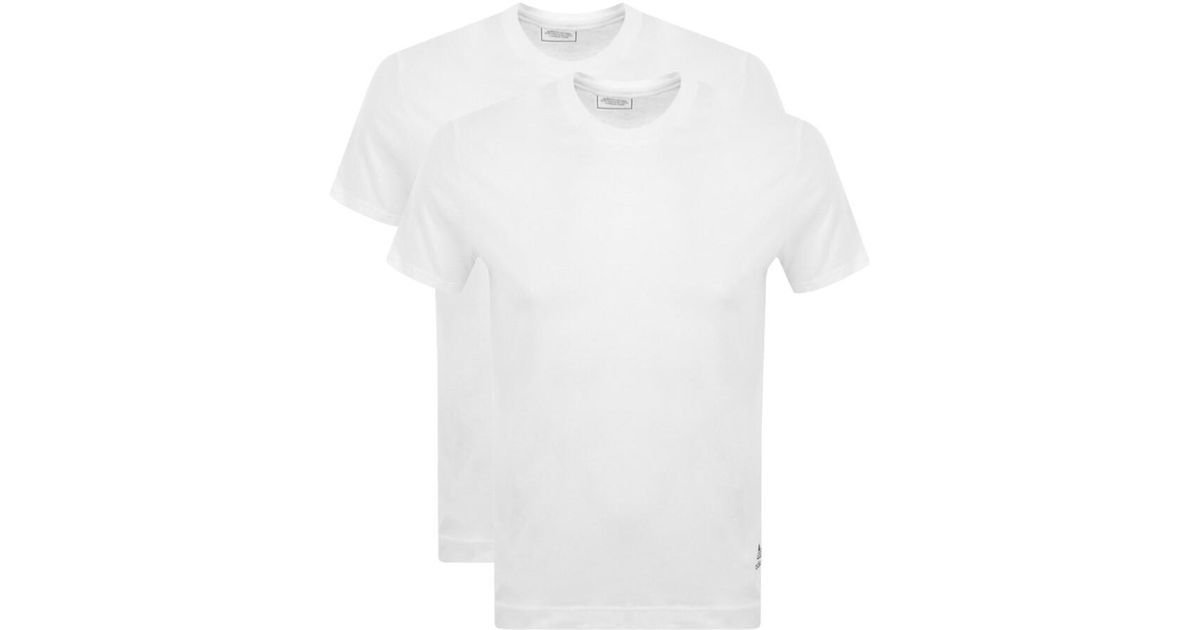 adidas Originals Two Pack T Shirts in White for Men | Lyst UK