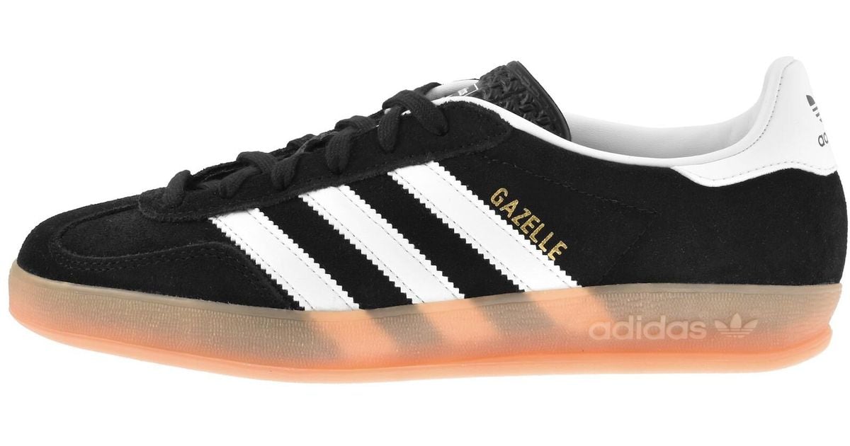 adidas gazelle silver green womens adidas Gazelle Shoes - Men's - All Black / All Black main image 1