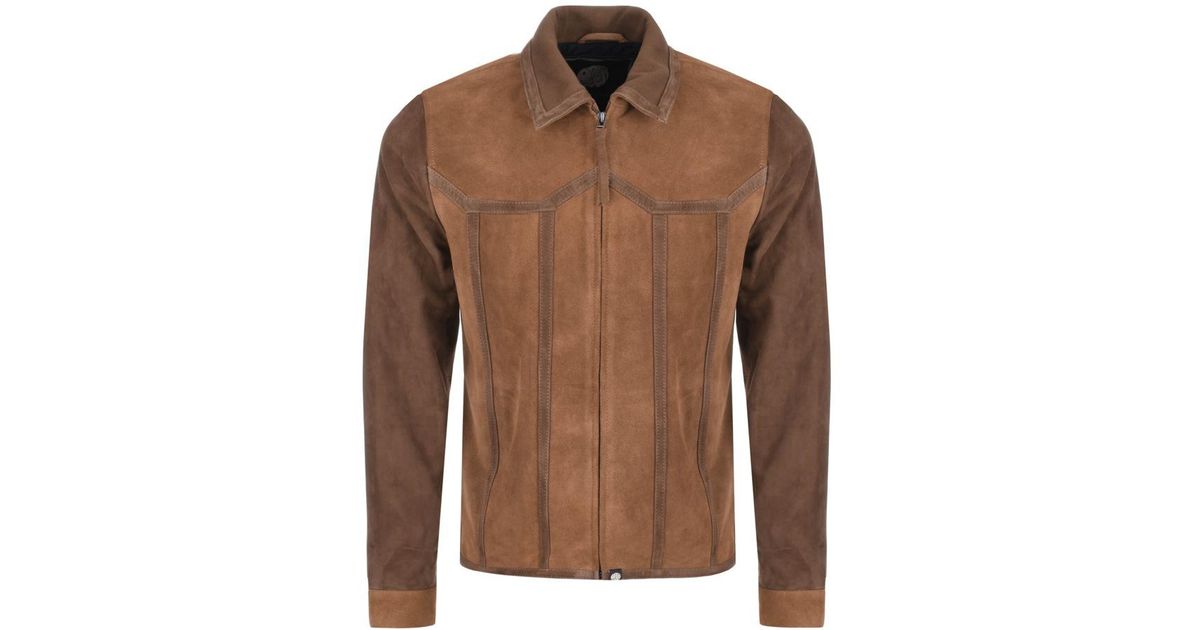 Pretty Green Denescroft Jacket Brown For Men