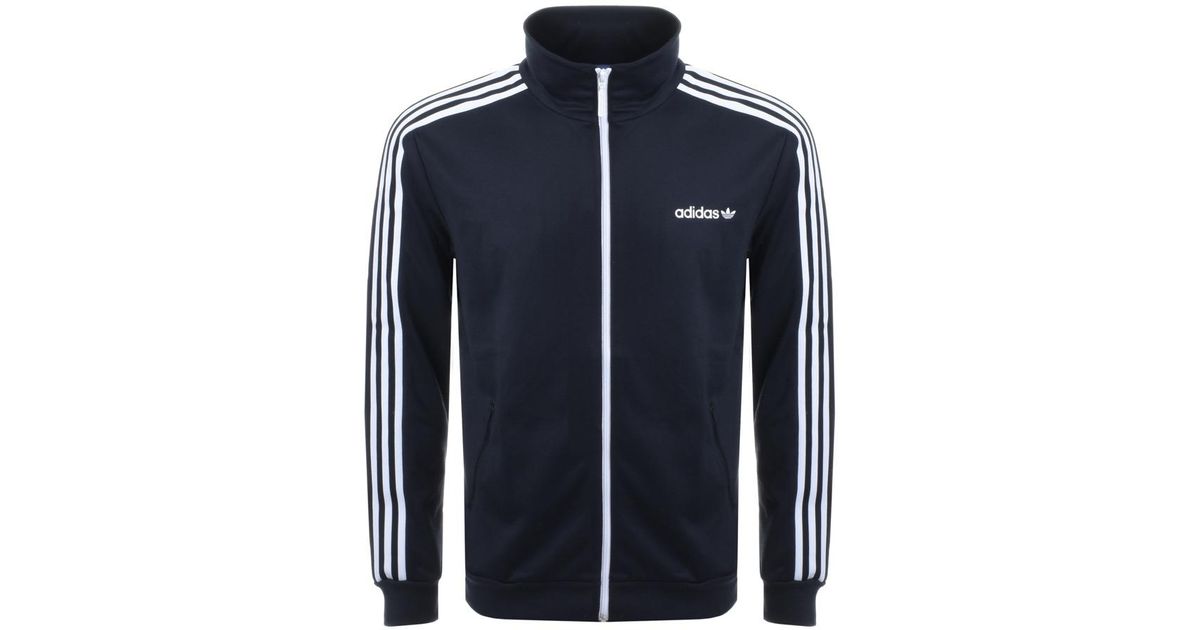 adidas originals beckenbauer track top navy