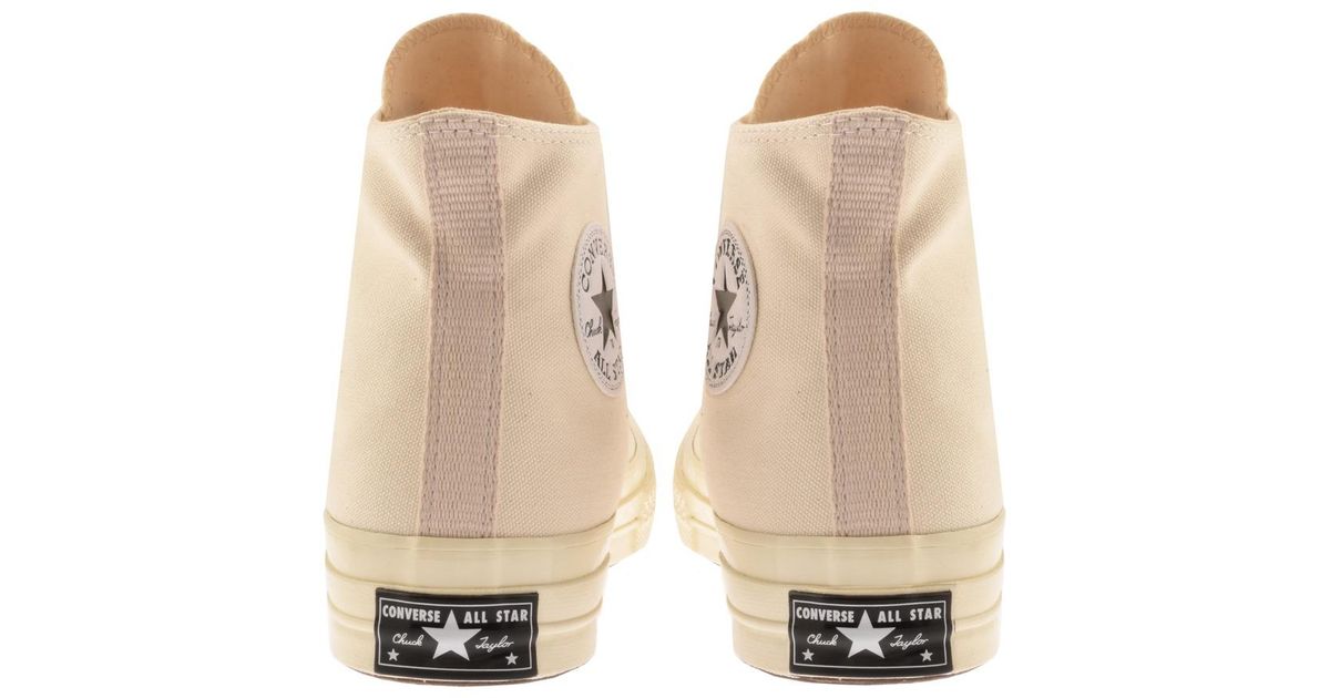 cream converse trainers