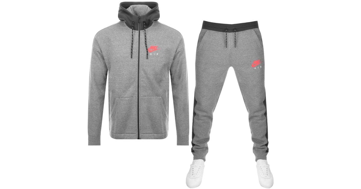 Nike Cotton Air Tracksuit Grey in Grey 
