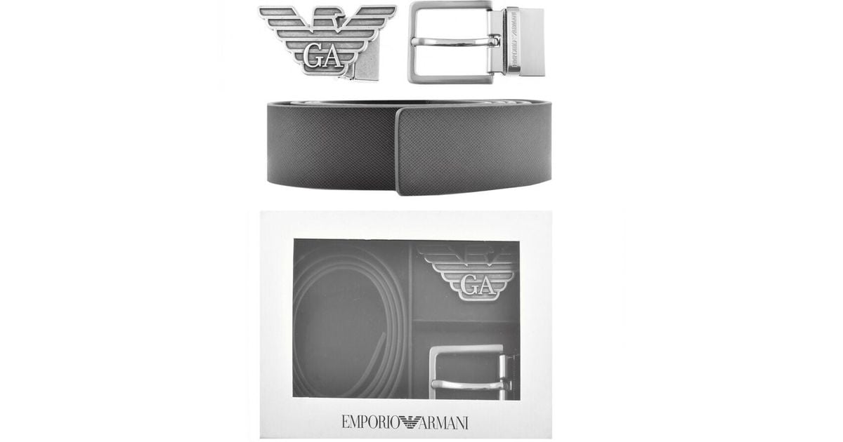 Armani belt online and wallet set