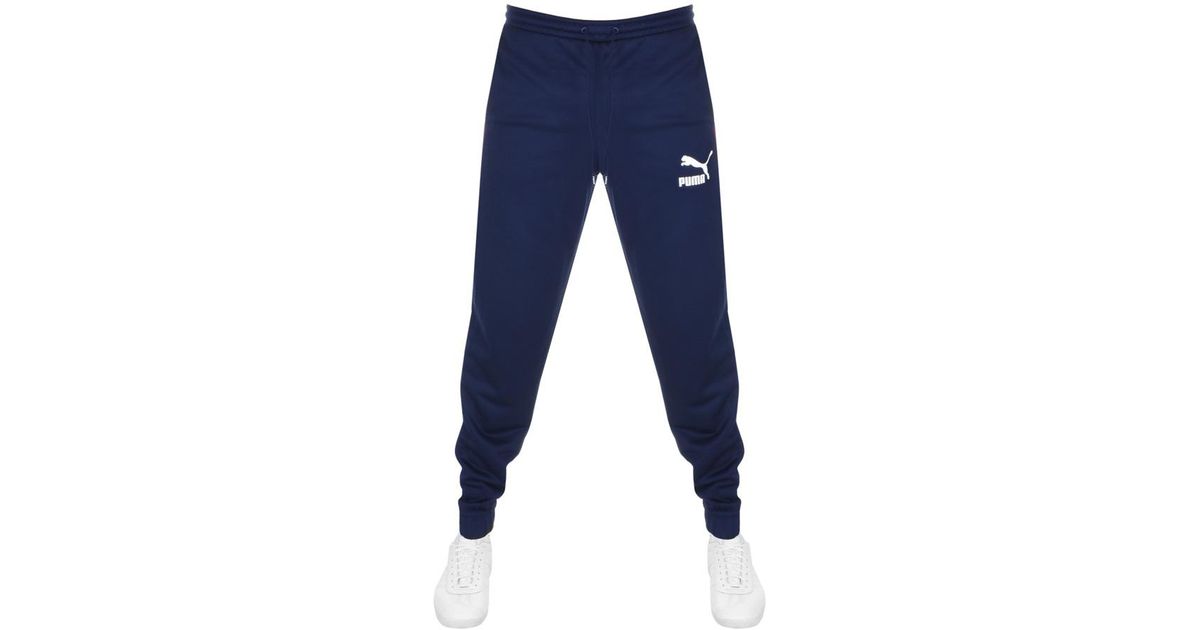 puma tracksuit bottoms navy
