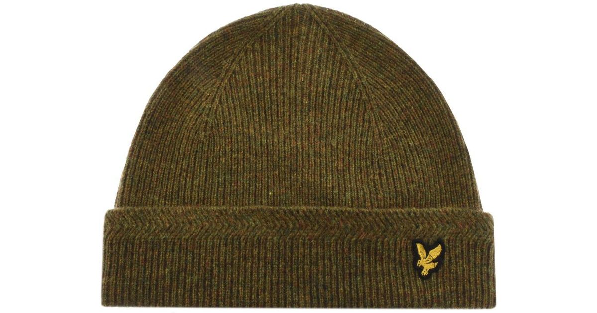 lyle and scott racked rib beanie