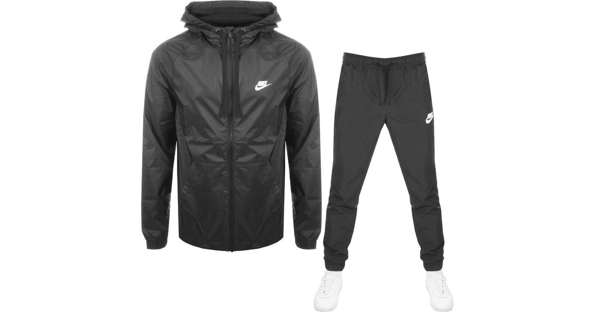 nike grey hooded tracksuit