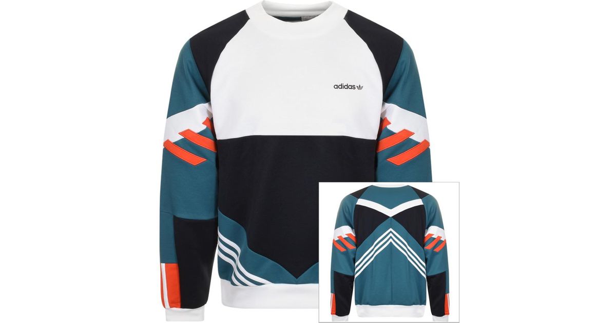 Adidas Blue Originals Chop Shop Sweatshirt Navy for men Adidas Blue Originals Chop Shop Sweatshirt Navy for men