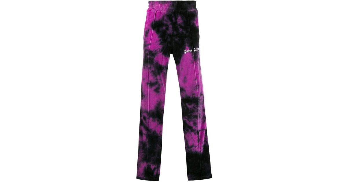 palm angels tie dye track pants