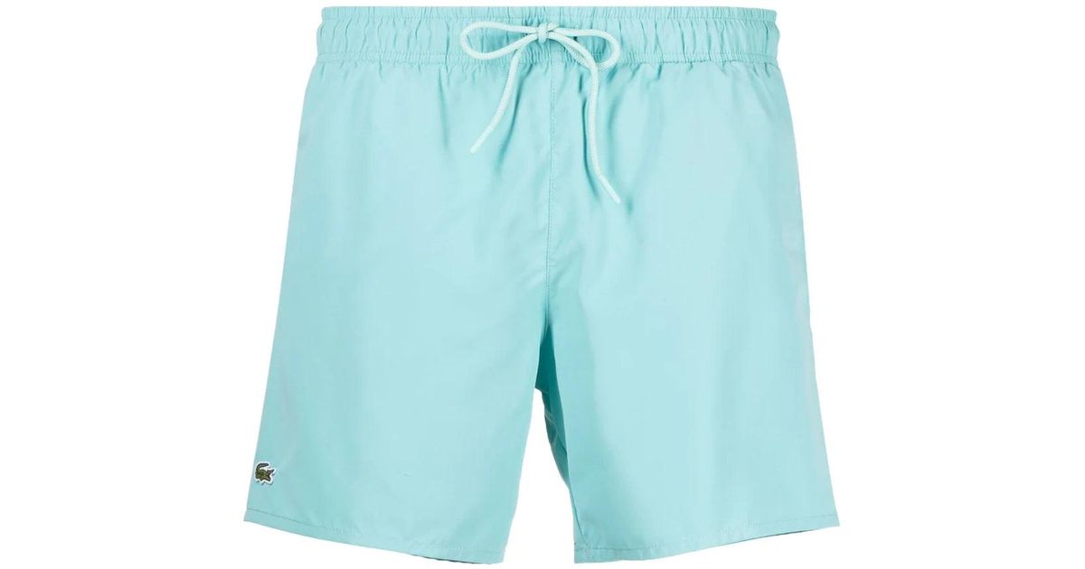 Lacoste Swim Shorts Littoral/green in Blue for Men | Lyst