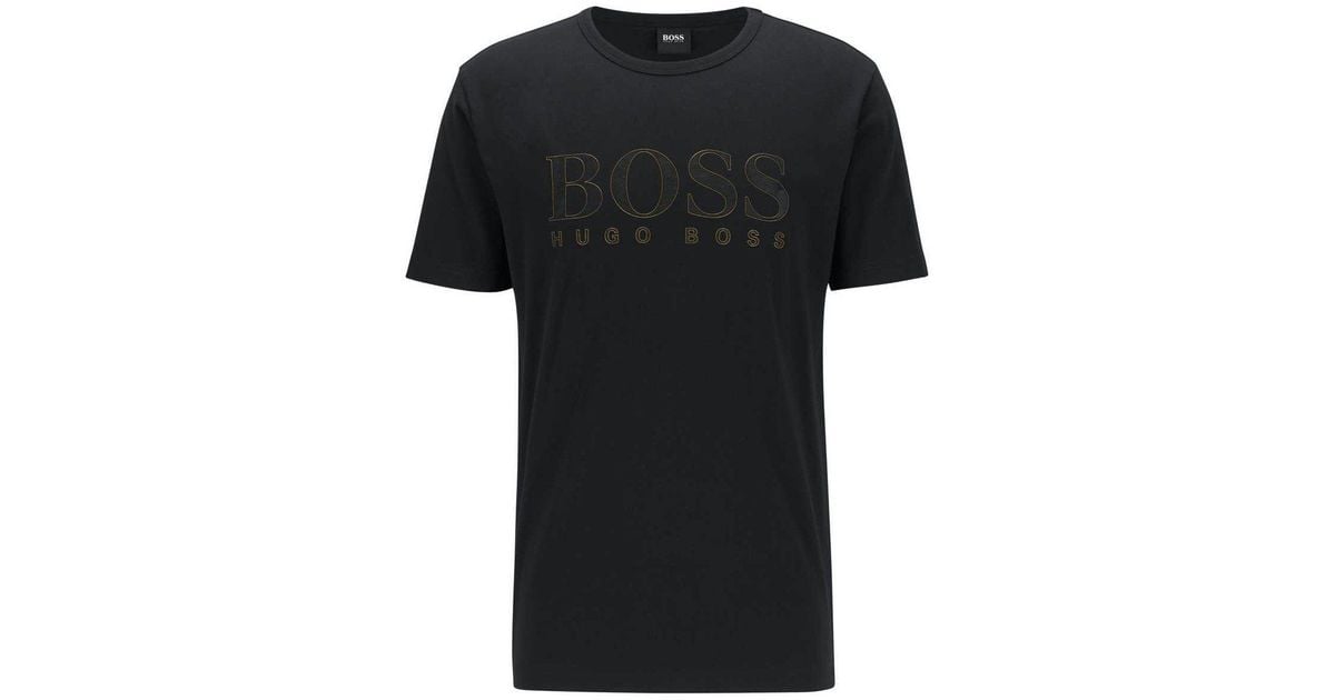 black and gold hugo boss joggers