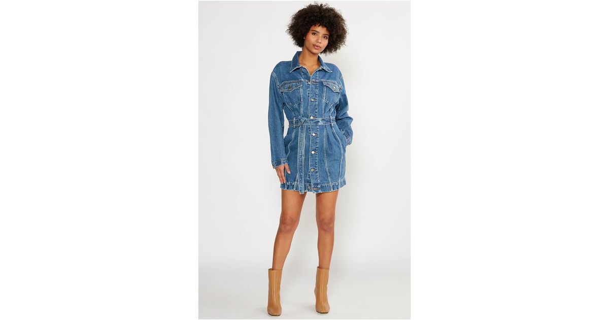 eTica Denim Joelle Jacket Dress - Topaz Lake in Blue | Lyst