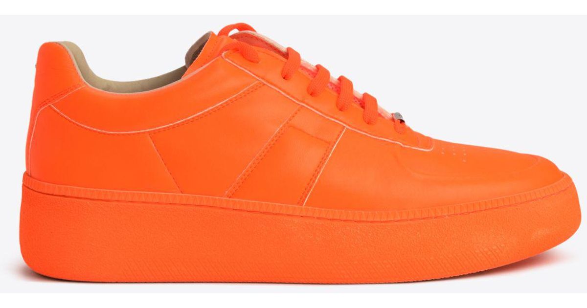 maison margiela orange shoes